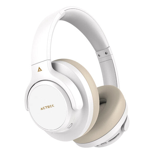 AUDIFONOS ACTECK HYPE EPIC HP750 / DIADEMA / INALAMBRICOS / DUAL BT -AUX 3.5 MM / BATERIA 75 HRS / MICROFONO OMNIDIRECCIONAL / CANCELACION DE RUIDO / BOCINAS 40 MM 20 HZ A 20 KHZ / BLANCO / AC-940863