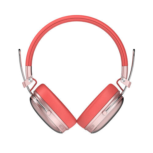 AUDIFONOS ACTECK LUXE CHIC HP710 / DIADEMA / INALAMBRICOS / BT 5.4 / MICROFONO OMNIDIRECCIONAL / 20 HZ A 20 KHZ / BATERIA 30 HRS / CANCELACION DE RUIDO HIBRIDO / SALMON / AC-940894