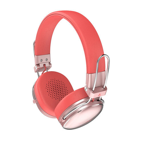 AUDIFONOS ACTECK LUXE CHIC HP710 / DIADEMA / INALAMBRICOS / BT 5.4 / MICROFONO OMNIDIRECCIONAL / 20 HZ A 20 KHZ / BATERIA 30 HRS / CANCELACION DE RUIDO HIBRIDO / SALMON / AC-940894