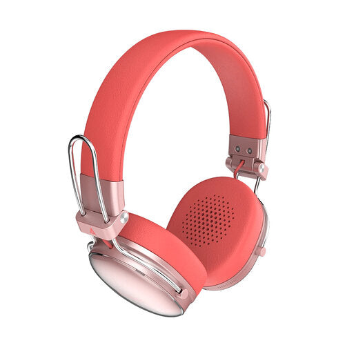 AUDIFONOS ACTECK LUXE CHIC HP710 / DIADEMA / INALAMBRICOS / BT 5.4 / MICROFONO OMNIDIRECCIONAL / 20 HZ A 20 KHZ / BATERIA 30 HRS / CANCELACION DE RUIDO HIBRIDO / SALMON / AC-940894