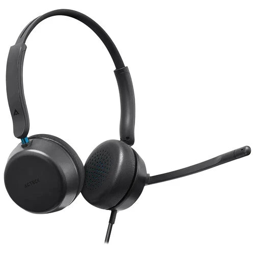 AUDIFONOS ACTECK ACTIVE PRO HC565 / ALAMBRICOS / DIADEMA / MICROFONO UNIDIRECCIONAL / CONEXION USB / CANCELACION DE AUDIO / NEGRO / AC-942942