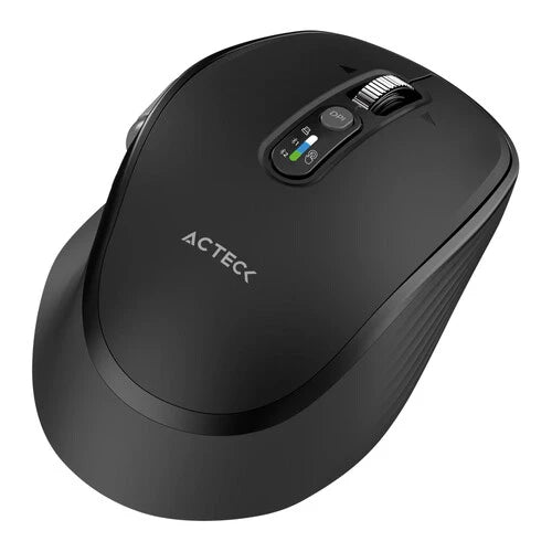 MOUSE ACTECK VIRTUOS PRO ULTRA MI777 / INALAMBRICO DUAL / ERGONOMICO / RECARGABLE / WIN, MAC, ANDROID / OPTICO / 11 BOTONES +SCROLL METALICO / 4800 DPI AJUSTABLE / NEGRO / AC-943444