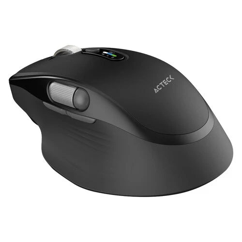 MOUSE ACTECK VIRTUOS PRO ULTRA MI777 / INALAMBRICO DUAL / ERGONOMICO / RECARGABLE / WIN, MAC, ANDROID / OPTICO / 11 BOTONES +SCROLL METALICO / 4800 DPI AJUSTABLE / NEGRO / AC-943444