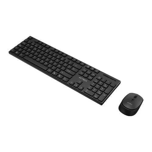 KIT ACTECK CREATOR VANTAGE PRIME MK555 / TECLADO Y MOUSE / INALAMBRICO DONGLE USB / ERGONOMICO / WIN / ESPAÑOL / MEMBRANA / 105 TECLAS / 1600 DPI AJUSTABLE / 4 BOTONES / OPTICO / NEGRO / AC-943499