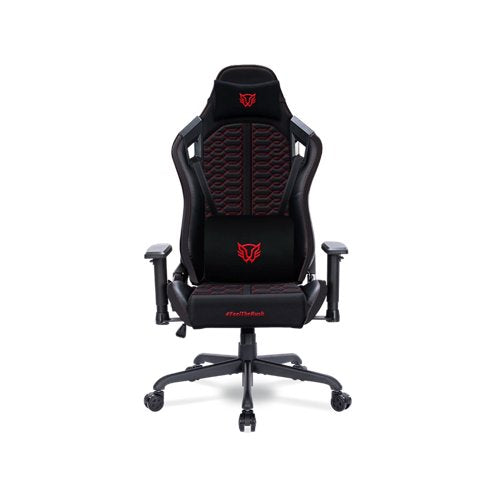 SILLA GAMER BALAM RUSH THUNDER MAX V7 / MAX 150 KG / SOPORTE LUMBAR Y REPOSACABEZAS / NYLON TRANSPIRABLE / PISTON CLASE 4 / INCLINACION 180° / REPOSABRAZOS 2D / NEGRO / BR-940603