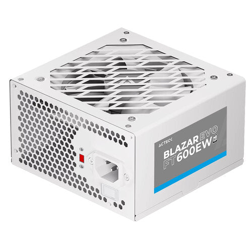 FUENTE DE PODER ACTECK BLAZAR EVO FT500EW / ATX / 500 W / NO MODULAR / VENTILADOR 120 MM / SWITCH DE VOLTAJE / BLANCO / ES-05001EW