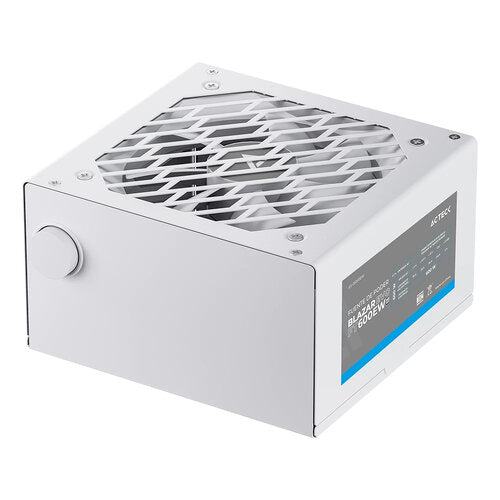 FUENTE DE PODER ACTECK BLAZAR EVO FT600EW/ ATX / 600 W / NO MODULAR / VENTILADOR 120 MM /  BLANCO / ES-05003EW