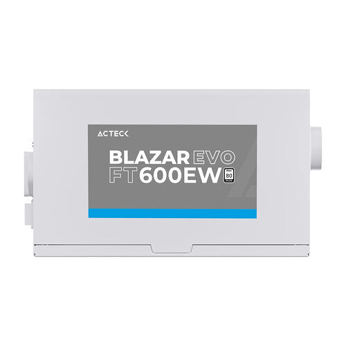 FUENTE DE PODER ACTECK BLAZAR EVO FT600EW/ ATX / 600 W / NO MODULAR / VENTILADOR 120 MM /  BLANCO / ES-05003EW