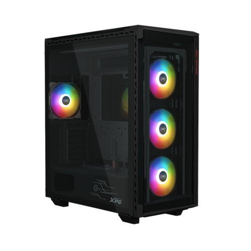 GABINETE ADATA XPG BATTLECRUISERIIPST MID TOWER ATX 4 VENTILADORES NEGRO (BATTLECRUISERIIPST-BKCWW)
