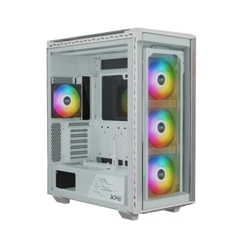 GABINETE ADATA XPG BATTLECRUISERIIPST MID TOWER ATX 4 VENTILADORES BLANCO (BATTLECRUISERIIPST-WHCWW)