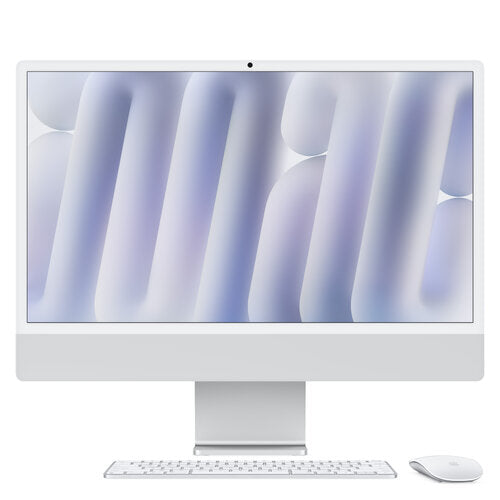 IMAC 24 RETINA 4.5K/CHIP M4 DE APPLE CPU 10 NUCLEOS Y GPU 10 NUCLEOS/24GB/512GB SSD/4 PUERTOS THUNDERBOLT 4/GIGABIT ETHERNET/MAGIC KEYBOARD CON TOUCH ID/PLATA