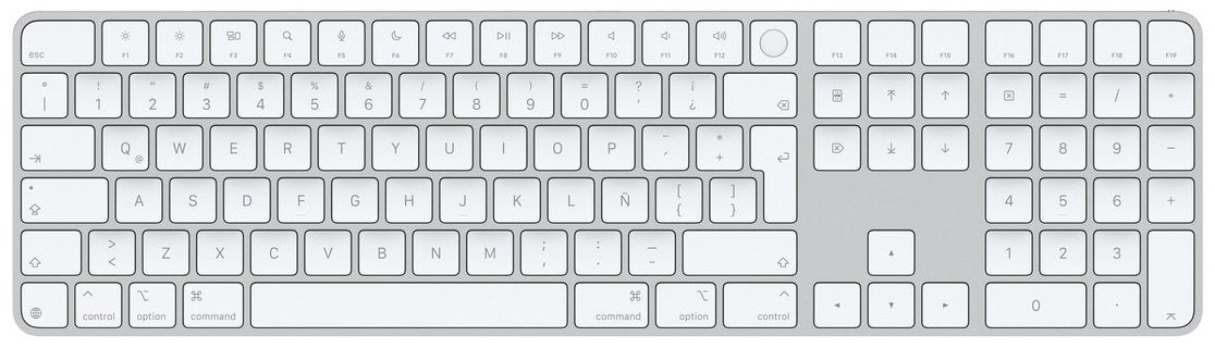 MAGIC KEYBOARD CON TOUCH ID Y TECLADO NUMERICO PARA MODELOS DE MAC CON CHIP DE APPLE USB-C - ESPAÑOL AMERICA LATINA