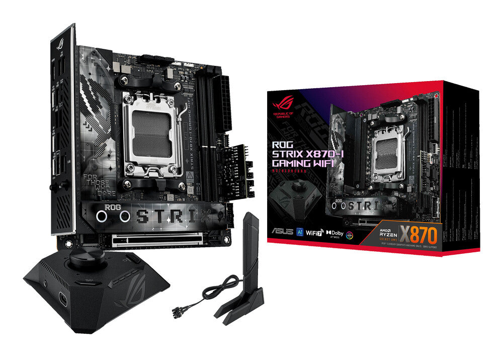 MB ASUS X870 AMD S-AM5 9A GEN /2X DDR5 8000 /HDMI /2X DP TIPO-C /2X M.2 /4X USB 3.2 /WIFI 7 /BLUETOOTH /MINI ITX /GAMA ALTA /GAMER