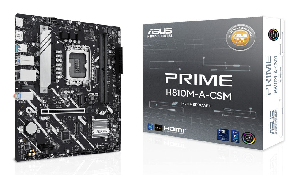 MB ASUS H810 INTEL S-1851 SERIE 2 /2X DDR5 6400 /HDMI /DP /2X M.2 /2X USB 3.2 /MICRO ATX /GAMA BASICA