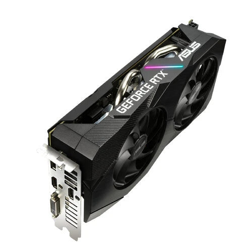 TARJETA DE VIDEO ASUS NVIDIA RTX2060 /PCIE X16 3.0 /12GB DDR6 /2XHDMI /DP /DVI-D /ESTANDAR /GAMA MEDIA