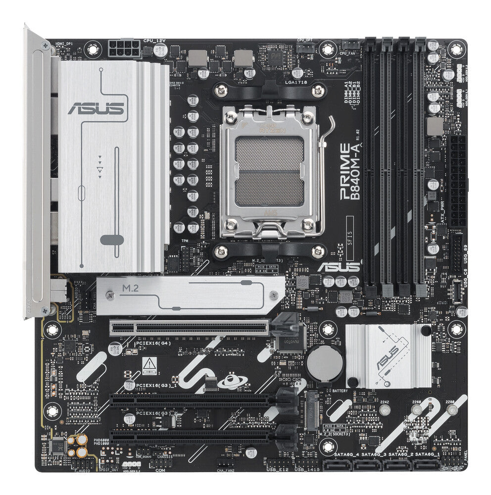 MB ASUS B840 AMD S-AM5 9A GEN /4X DDR5 7600 /HDMI /2X DP /2X USB 3.2 /MICRO ATX /GAMA MEDIA