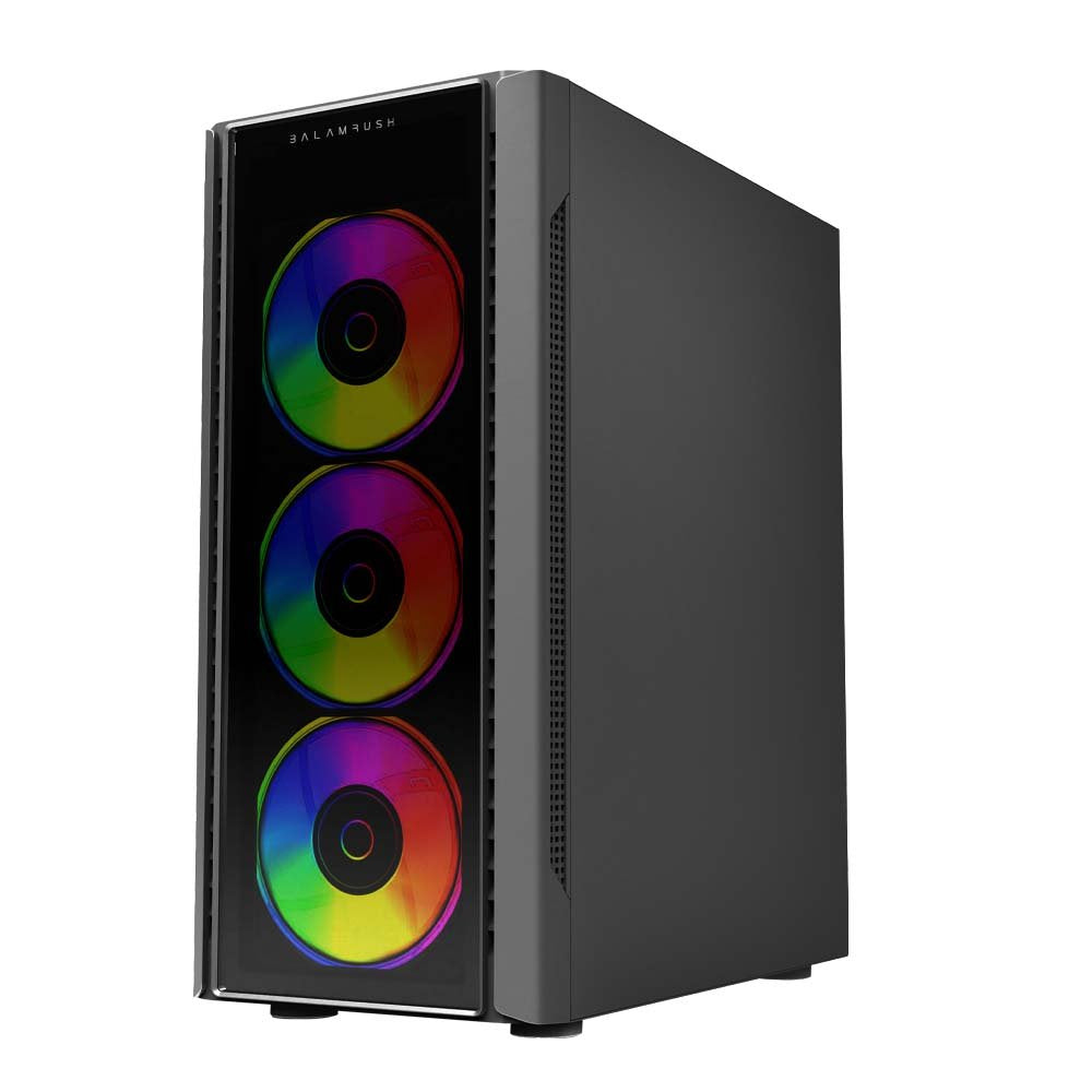 GABINETE GAMER BALAM RUSH DRAGONFLY CRYSTALGM745 / MEDIA TORRE / ATX, MICRO ATX, MINI ITX / VENTILADOR RGB / PANEL CRISTAL TEMPLADO, METAL / NEGRO / BR-935968