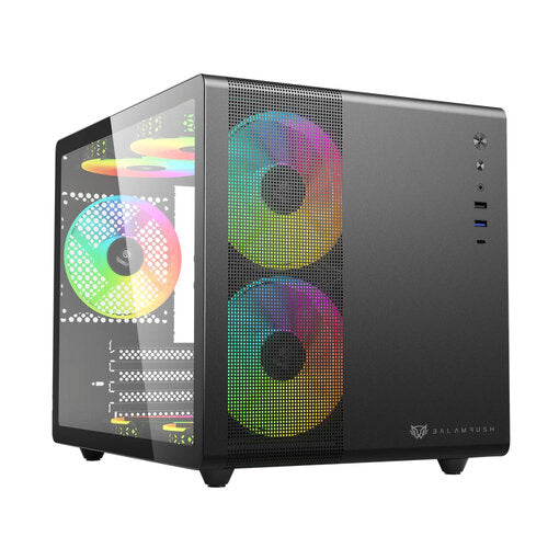 GABINETE BALAM RUSH TANK / MICRO ATX, ITX,ATX / METAL / NEGRO / BR-936033