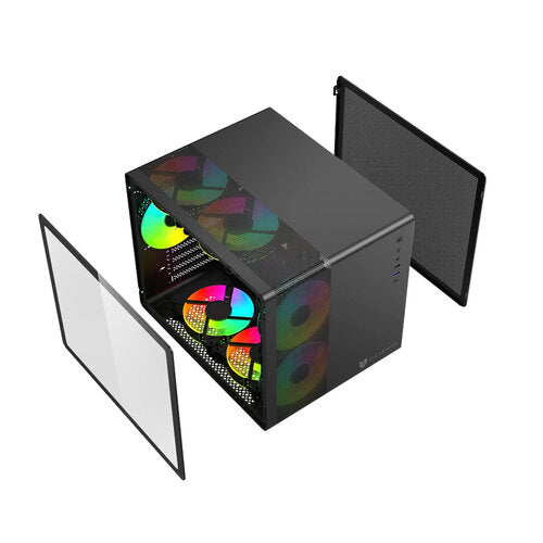 GABINETE BALAM RUSH TANK / MICRO ATX, ITX,ATX / METAL / NEGRO / BR-936033