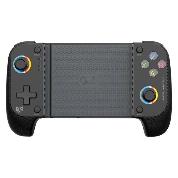 GAMEPAD GAMER BALAM RUSH KONTROL MOVE G626 / GAME PAD CONTROL / INALAMBRICO - BT 5.0 / P- CELULAR / ANDROID - IOS / RGB / RECARGABLE / TURBO - VIBRACION DUAL / JOYSTICK ANTI DRIFT / NEGRO / BR-940474