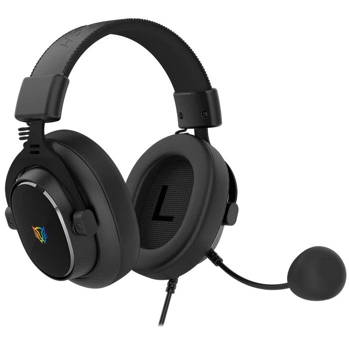 AUDIFONOS GAMER BALAM RUSH AVIATOR EXPERT HA777 / ALAMBRICOS USB- 3. 5 MM / DIADEMA / PC - DISP. MOVILES - CONSOLA / MICROFONO OMNIDIRECCIONAL / ILUMINACION RGB / SONIDO ESTEREO / NEGRO / BR-941143