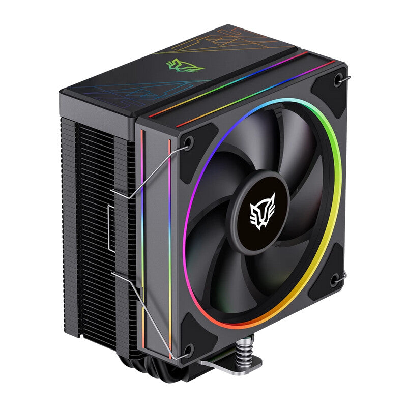 ENFRIAMIENTO DE AIRE GAMER BALAM RUSH HELIUX PRO HEX50 / DISIPADOR / TDP 220 W / COMPATIBILIDAD UNIVERSAL AMD - INTEL / ARGB PERSONALIZABLE / 4 PIPAS / VENTILADOR 120 MM / NEGRO / BR-942041