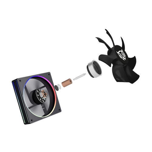 ENFRIAMIENTO DE AIRE GAMER BALAM RUSH HELIUX PRO HEX50 / DISIPADOR / TDP 220 W / COMPATIBILIDAD UNIVERSAL AMD - INTEL / ARGB PERSONALIZABLE / 4 PIPAS / VENTILADOR 120 MM / NEGRO / BR-942041