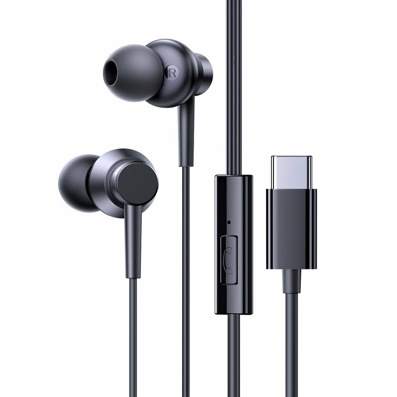 AUDIFONOS ALAMBRICOS TIPO C BASEUS, CZ11, COLOR NEGRO