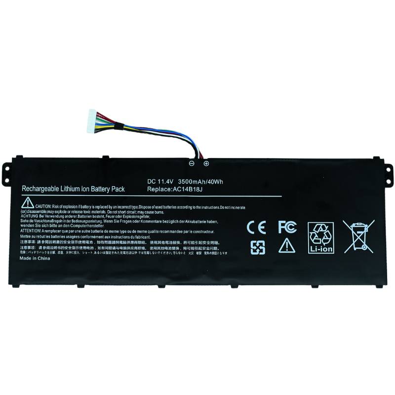Bateria para computadora marca OVALTECH OTRE3-112 - 11.4V  40Whr OTRE3-112 3 Celdas para Acer Aspire E3-111 - E3-112, E3-112M, E3-721, E5-771, AC14B18J AC14