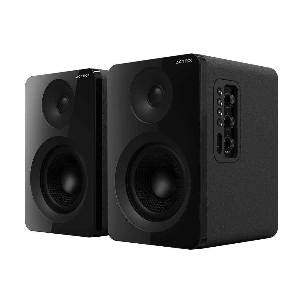 Bocinas Tipo Estudio  Dynamic Exact R  BS700 Elite Series - Sonido Estereo 2.0, Potencia 50w RMS, Color Negro. BR-940818
