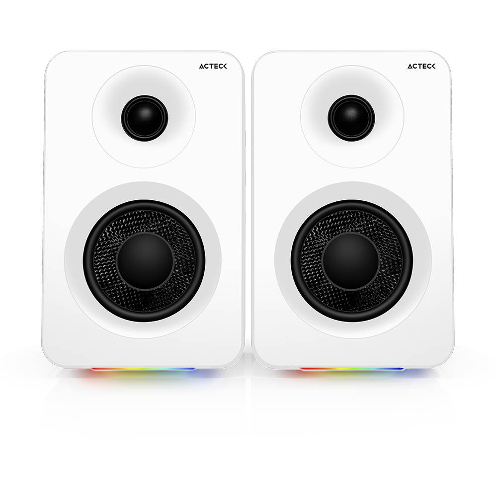 Bocinas Tipo Estudio  Dynamic Exact R  BS700 Elite Series - Sonido Estereo 2.0, Potencia 50w RMS, Color Blanco. BR-940825