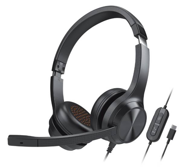 Audifonos de boton con micrófono Creative Chat USB negro -