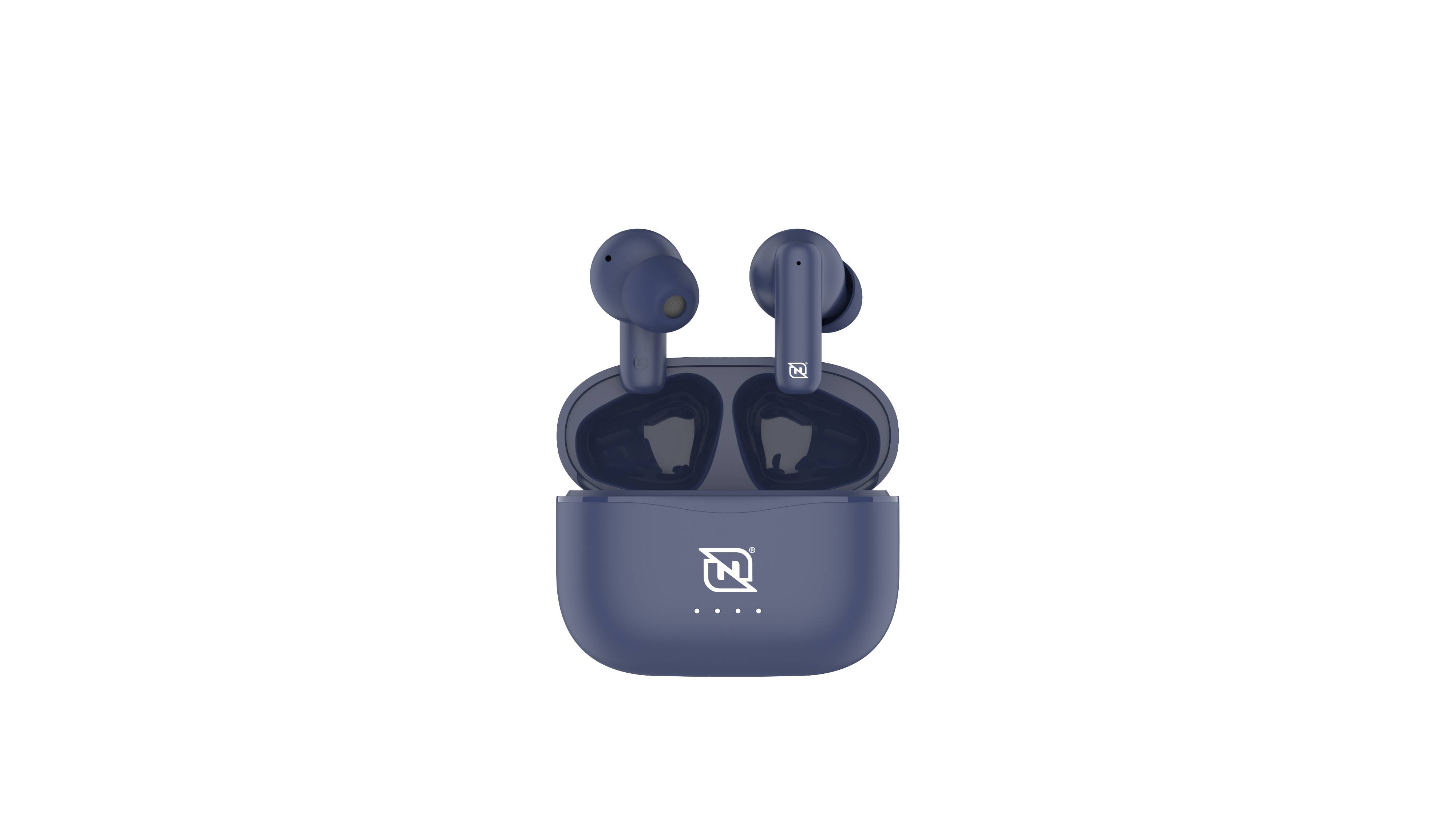 AUDIFONOS IN-EAR NTWS-103 BLUETOOTH 5.3 TWS SUPER BASS MANOS LIBRES HASTA 5 HRS DE DURACIÓN - 4 INDICADORES DE CARGA EN DOCK, AZUL