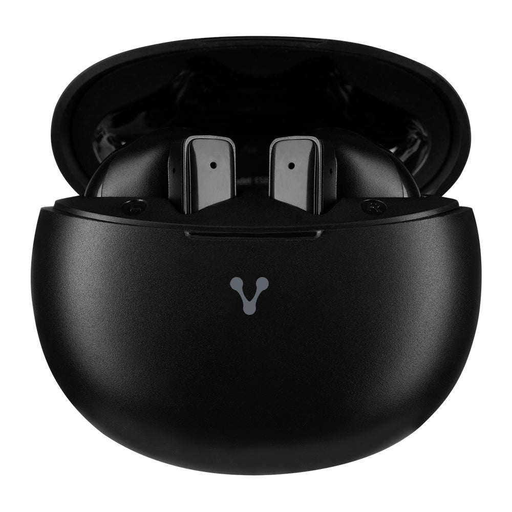 AUDIFONOS VORAGO ESB-310 BLUETOOTH 5.4 24 HRS DE REPRODUCCIÓN - CONTROLES TÁCTILES, FUNCIÓN MANOS LIBRES Y CONEXIÓN PARA CARGA USB TIPO C COLOR NEGRO
