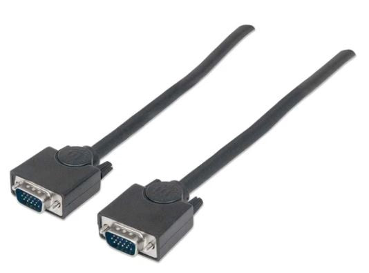 311748 Cable SVGA HD15 macho a HD15 macho - de 3.0m Color Negro, Completamente blindado para reducir la interferencia EMI.