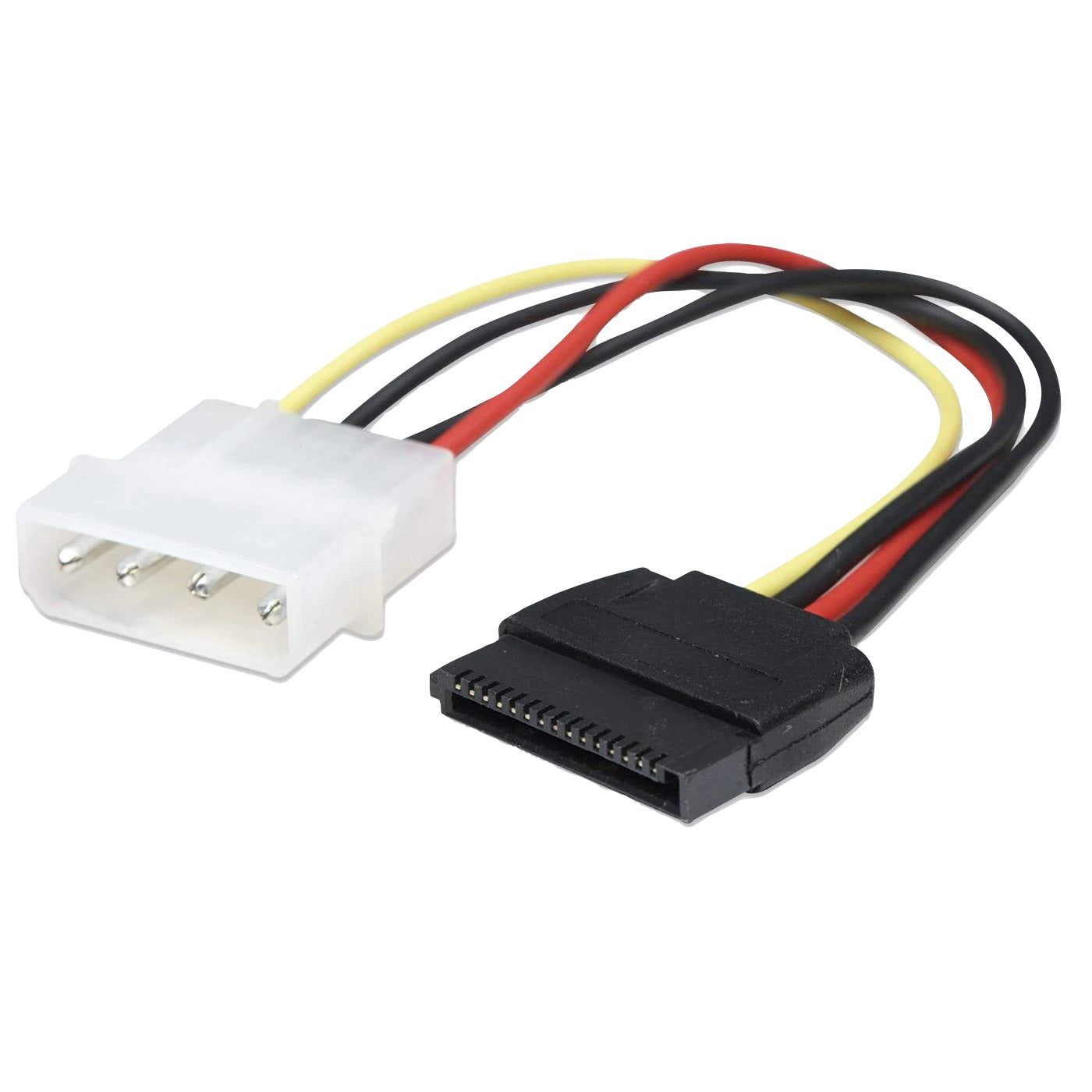 342766 Cable de Energía SATA - Convierte una conexiónde alimentación Mólex de 4 pines a una de 15 pines SATA.