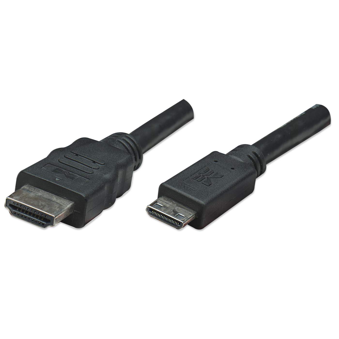 304955 Cable Mini HDMI macho a HDMI macho - Blindado, Negro, 1.8 mts, Soporta una resolución de 4K, video en 3D y color intenso.