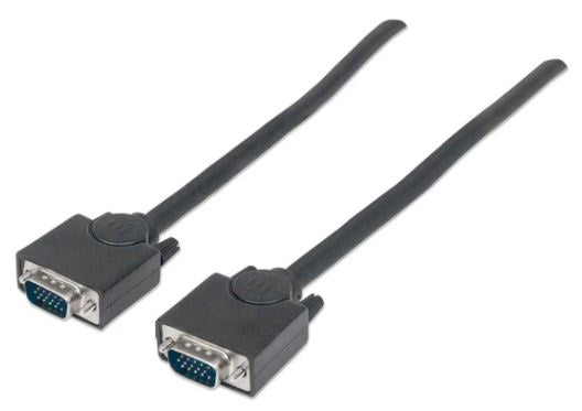 312721 Cable para monitor SVGA HD 15 macho a HD 15 macho - Longitud 4.5 m, Color Negro.