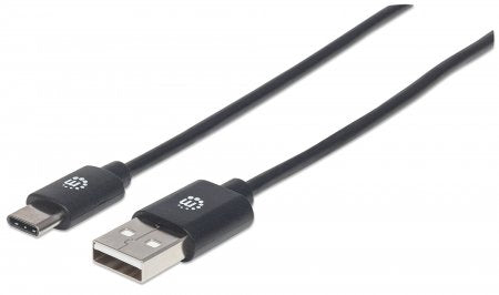 354929 Cable para Dispositivos USB C de Alta Velocidad. USB 2.0 - A macho/ C macho, 480 Mbps, Longitud 2m, Color  Negro