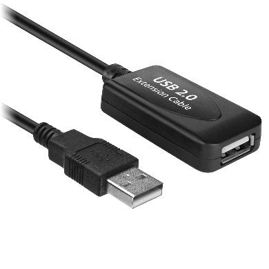 Cable de Extensión Activa USB de Alta Velocidad USB A Macho/USB A Hembra - 10 m, Repetidor integrado V2.0, Brobotix (963869)             