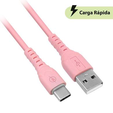 CABLE USB V3.0 TIPO A – TIPO C - 1 METRO, ROSA, BROBOTIX  6001608