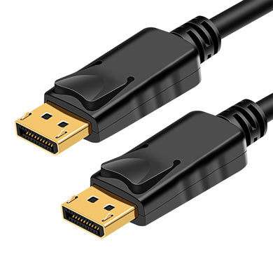 CABLE DISPLAYPORT - V1.2, 4K, 1 M, DISPLAYPORT A DISPLAYPORT, MACHO/MACHO, NEGRO, BROBOTIX 6005811