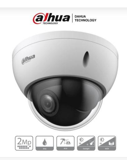 DAHUA SD22204DB-GC - Cámara PTZ Mini Domo Antivandálica de 2 Megapíxeles/ analógica / 4X de Zoom Óptico/ IP66/ IK10/ Starlight/ HLC/ 30FPS/ 3DNR/ -