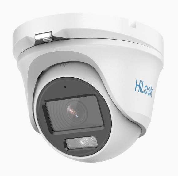 Turret TURBOHD 1080p / Imagen a color 24/7 / Lente 2.8 mm / Micrófono Integrado / ColorVu Lite / Luz Blanca 20 mts / IP66 / Metálica -