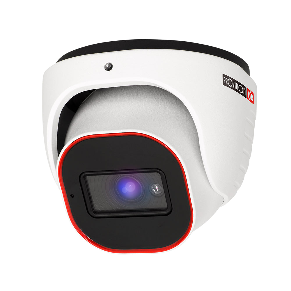 Camara domo IP 2 MP - Lente 2.8mm (104°), de dia detecta hasta 40 mts/Reconoce: 8 mts/Idetifica: 4 mts, IR 20 mts, DDA, CheckPoint, microfono, IP67