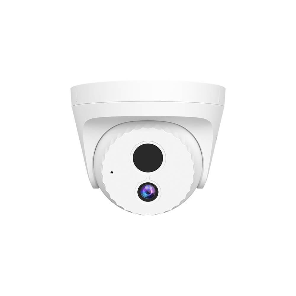 La IC7-PRS es una cámara de 4MP (2560*1440) lente de 2.8 mm - POE visión nocturna infrarroja, detección de movimiento y captación de audio remota
