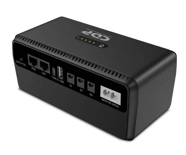 NO BREAK INTERACTIVO CDP DE 20KMAH/18 WATTS 5,9,12,/1A,2A , POE/LAN/USB BATERIA DE LITIO