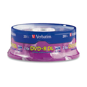 Disco DVD-R VERBATIM 95310 - DVD+R DL, 20, 4x, 240 min