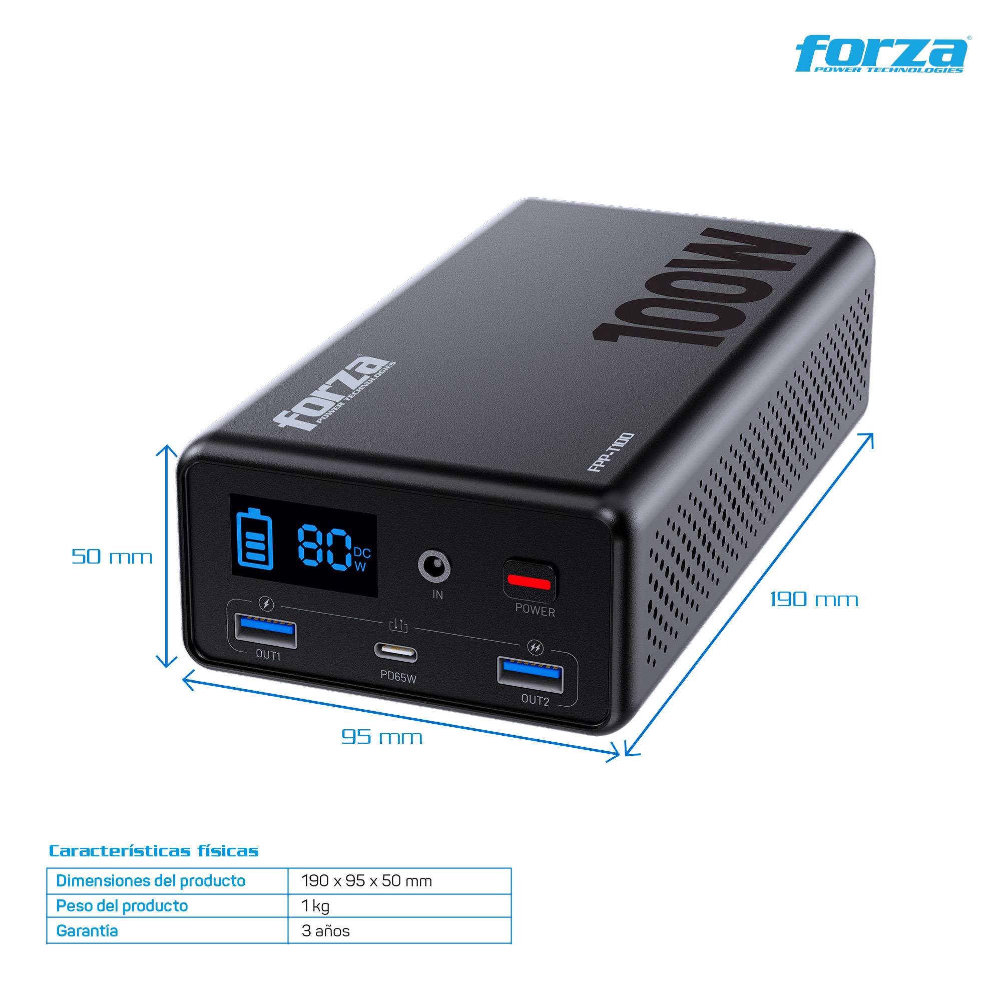 Central eléctrica portátil 100W - Toma 1CA, LFP - 110V