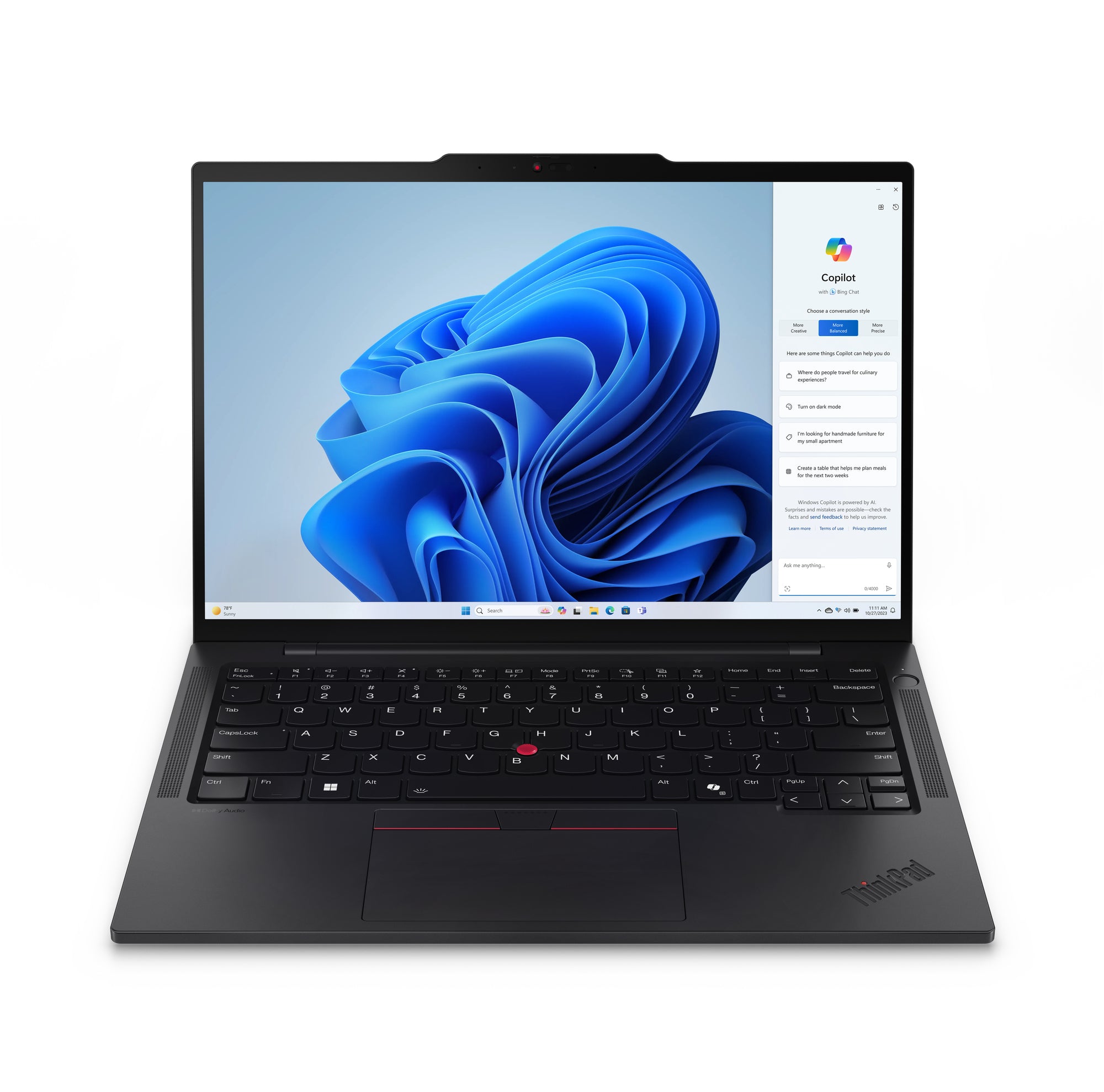 Laptop LENOVO ThinkPad T14s G5 - 14 Pulgadas, Intel Core Ultra 7 155U, 32 GB, Windows 11 Pro, 1 TB SSD